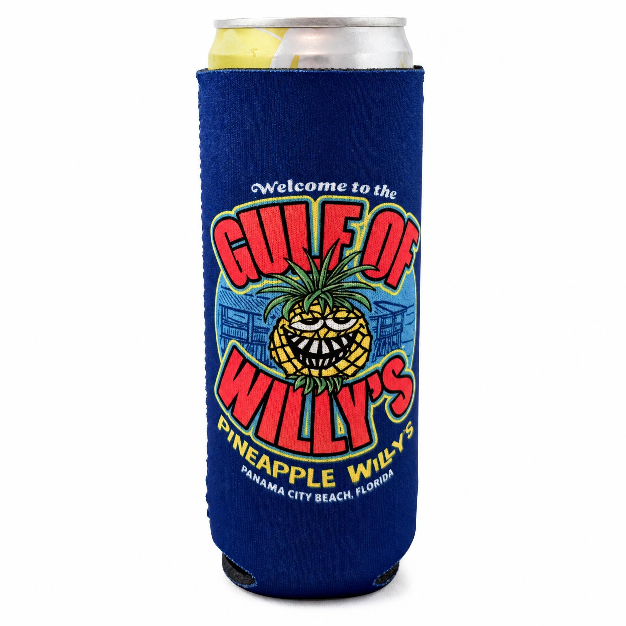 Gulf of Willy's Slim Can Koozie