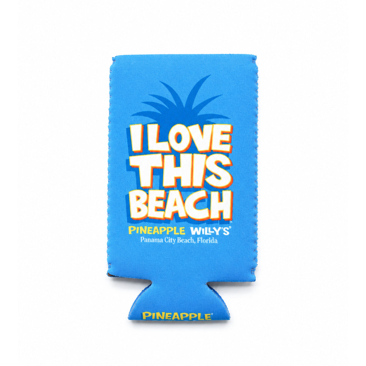 I Love This Beach Slim Can Koozie